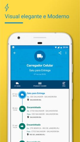 Rastreador Correios Encomendas для Android — скриншот 2