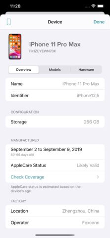 Reincubate Lookup для iOS — скриншот 1