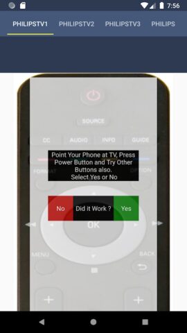 Remote for Philips TV для Android — скриншот 2