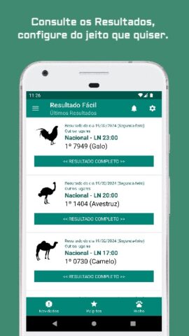 Resultado Fácil для Android — скриншот 1