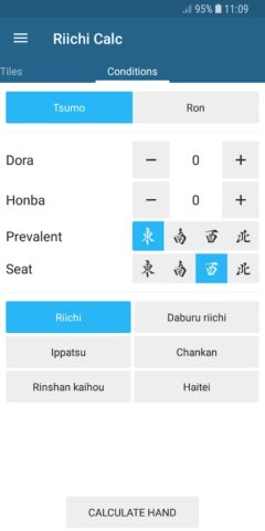 Riichi Calc — Japanese Mahjong для Android — скриншот 4