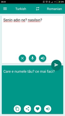 Romanian-Turkish Translator для Android — скриншот 1