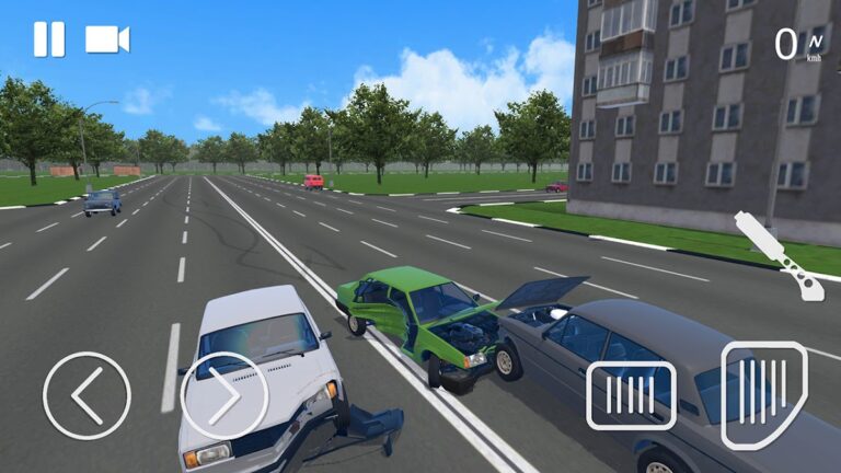 Russian Car Crash Simulator для Android — скриншот 1