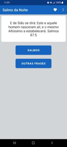Salmo do Dia для Android — скриншот 1