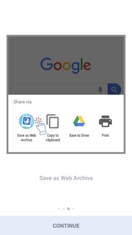 Save as Web Archive для Android — скриншот 4