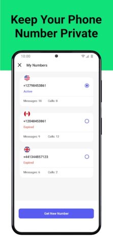 Второй номер телефона: 2Number для Android — скриншот 4