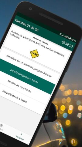 Simulado Habilitação — PE для Android — скриншот 2