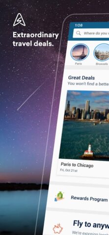 Skiplagged — Exclusive Flights для Android — скриншот 1