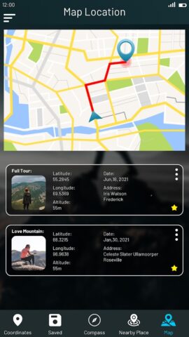 умный локатор GPS-координат для Android — скриншот 2
