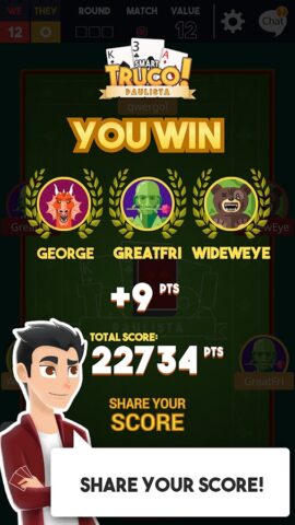 Smart Truco: Truco Online для Android — скриншот 4