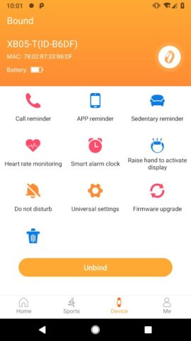 Smart Wristband 3 для Android — скриншот 3
