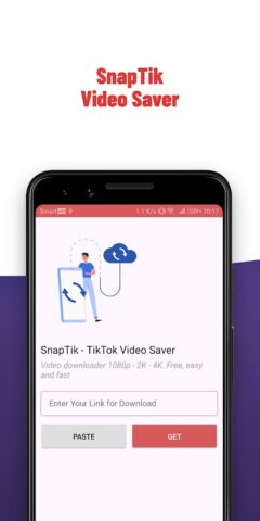 SnapTik — TT Video Saver для Android — скриншот 1