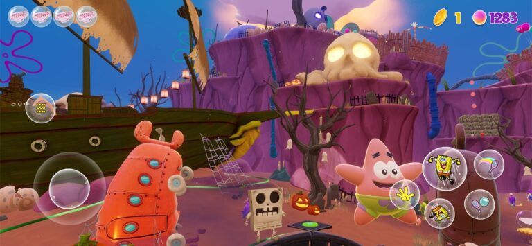 Губка Боб : The Cosmic Shake для iOS — скриншот 4