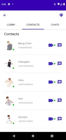 Stray Kids Chat & Video Call для Android — скриншот 4