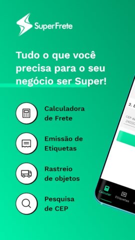 SuperFrete: Calcular Correios для Android — скриншот 1