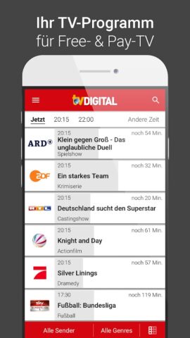 TV-Programm TV DIGITAL для Android — скриншот 1