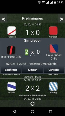 Tabla Liga Argentina для Android — скриншот 3
