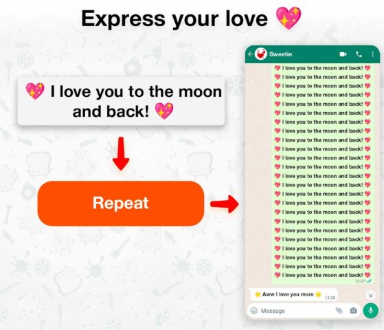 Повторитель текста для Android — скриншот 3