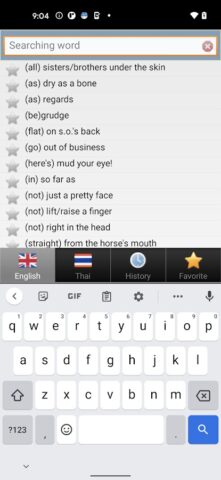 Thai dict для Android — скриншот 2