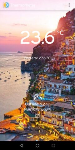 Термометр для Android — скриншот 5