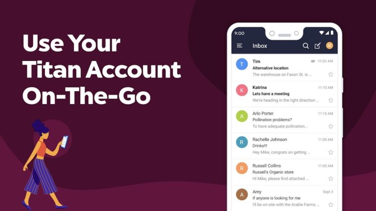 Titan Email: Contacts,Calendar для Android — скриншот 2