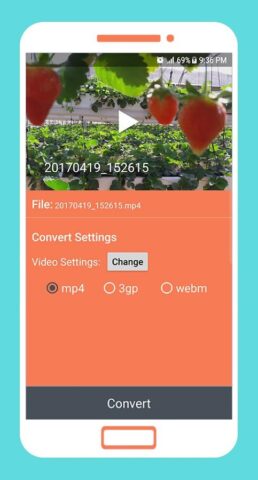 To mp4 3gp webm Video Converte для Android — скриншот 2
