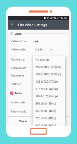 To mp4 3gp webm Video Converte для Android — скриншот 4