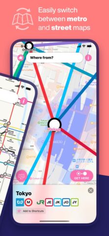 Tokyo Metro Subway Map для iOS — скриншот 2