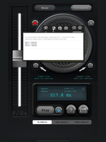 Генератор тона для iOS — скриншот 5