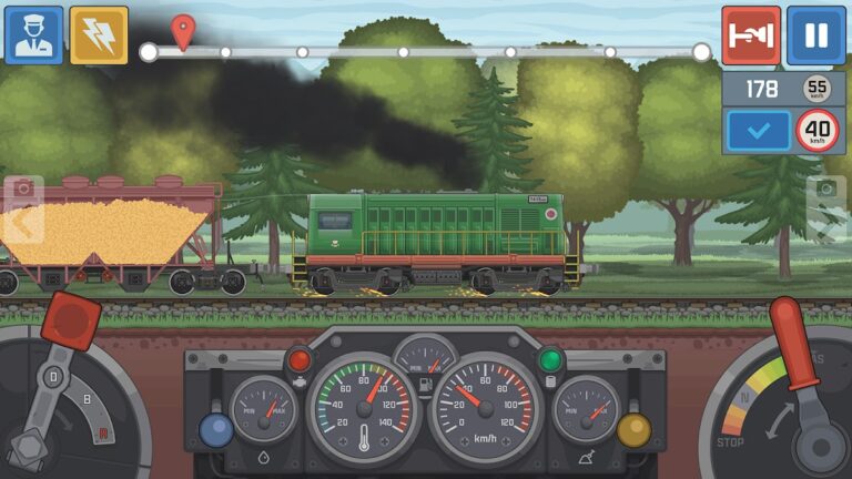Train Simulator: поезд игра 2D для Android — скриншот 4
