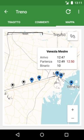 Train Timetable Italy для Android — скриншот 4