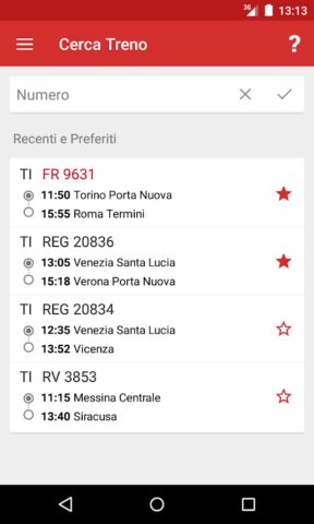Train Timetable Italy для Android — скриншот 5