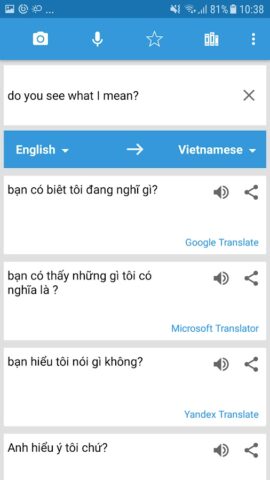 Translate Box — multiple trans для Android — скриншот 5