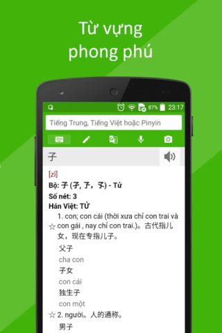 Từ điển Trung Việt для Android — скриншот 4