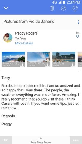 Почта Email — TypeApp Mail для Android — скриншот 2