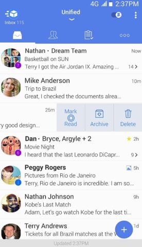 Почта Email — TypeApp Mail для Android — скриншот 3
