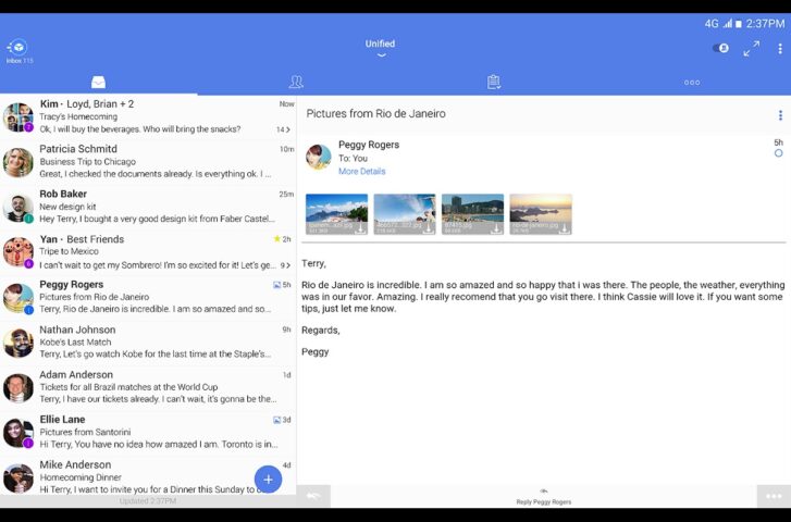 Почта Email — TypeApp Mail для Android — скриншот 5