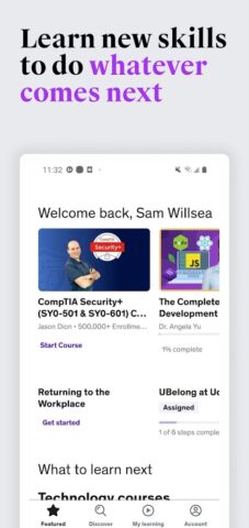 Udemy Business для Android — скриншот 1