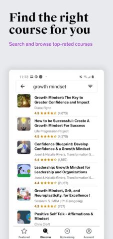 Udemy Business для Android — скриншот 2