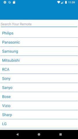 Universal DVD Remote Control для Android — скриншот 3