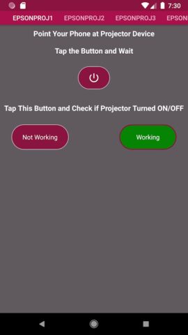 Universal Projector Remote — скриншот 4