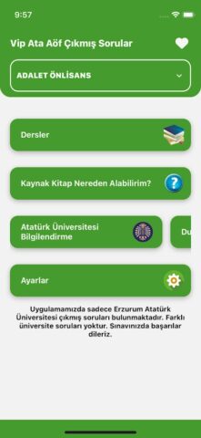 VİP Ata Aöf Çıkmış Sorular для Android — скриншот 1