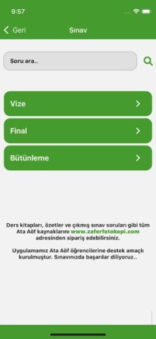 VİP Ata Aöf Çıkmış Sorular для Android — скриншот 3