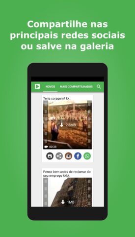 Vídeos para whatsapp для Android — скриншот 3