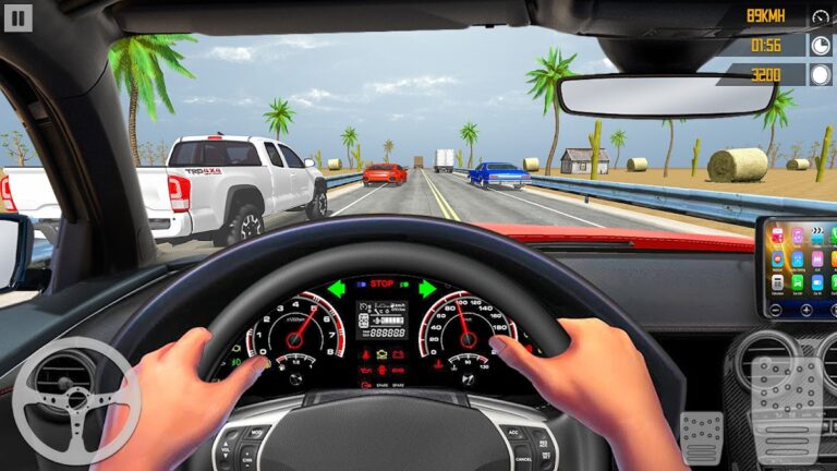 VR Traffic Racing In Car Drive для Android — скриншот 2