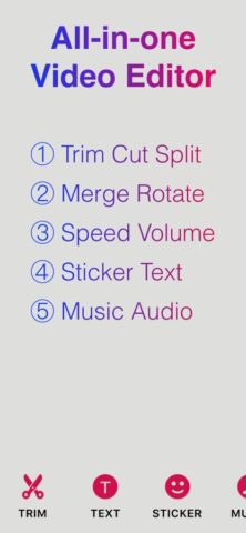монтаж видео с музыкой для iOS — скриншот 1