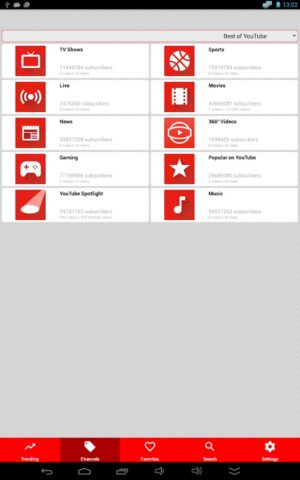 Быстрый поиск видео в YouTube для Android — скриншот 3