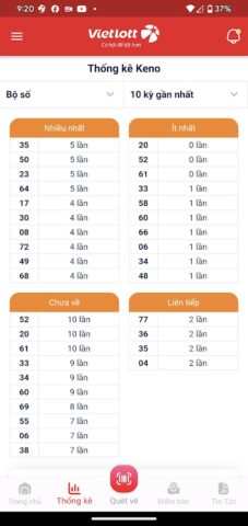 Vietlott для Android — скриншот 4
