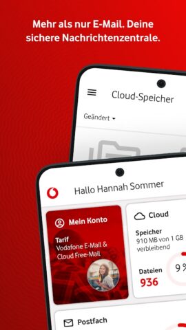 Vodafone E-Mail & Cloud для Android — скриншот 1