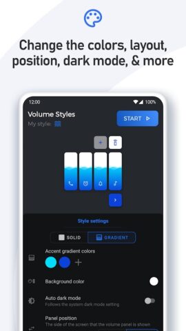 Volume Styles — Настроить для Android — скриншот 5